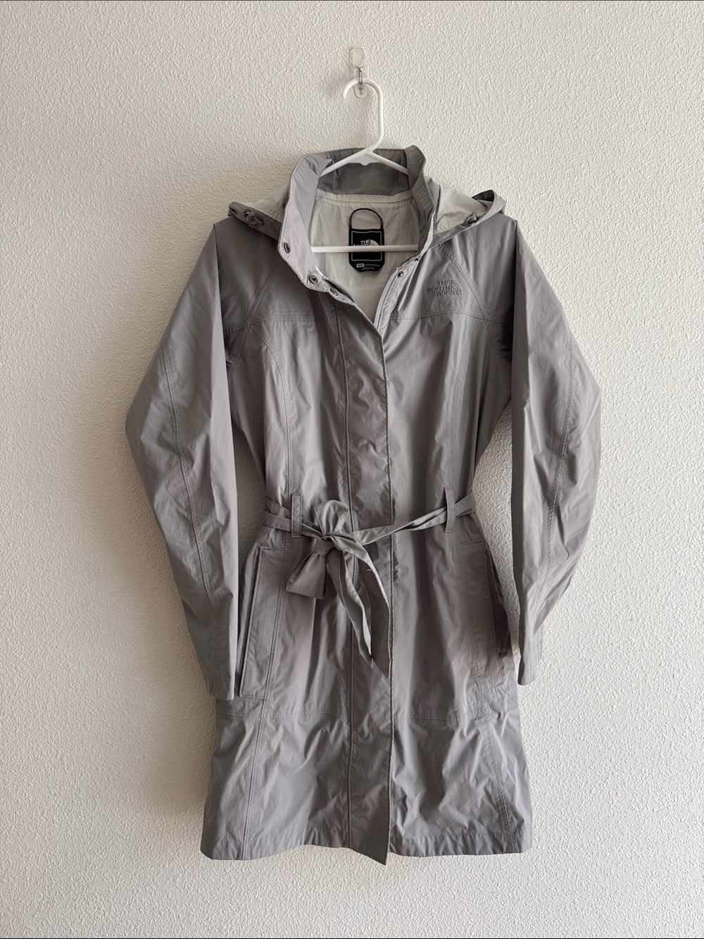 The North Face Women's Hooded Trench Coat in Gray